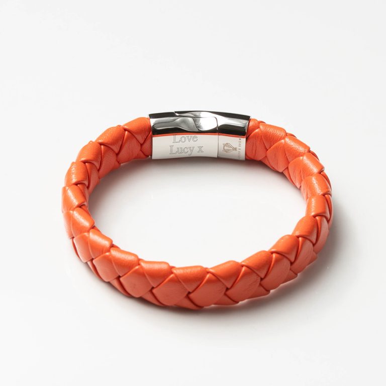 orange braided inside engraved