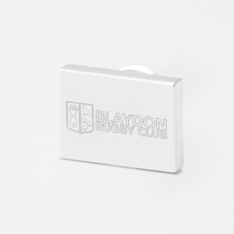 Blaydon Rugby-Engraved-Silver-Lapel-Pin