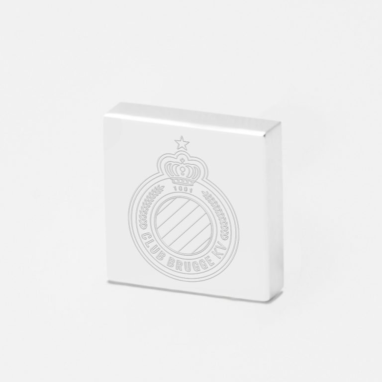 Club Brugge Football-Engraved-Silver-Lapel-Pin
