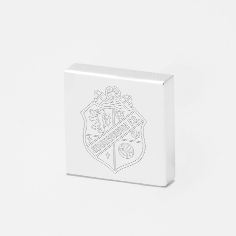 Cowdenbeath Football-Engraved-Silver-Lapel-Pin