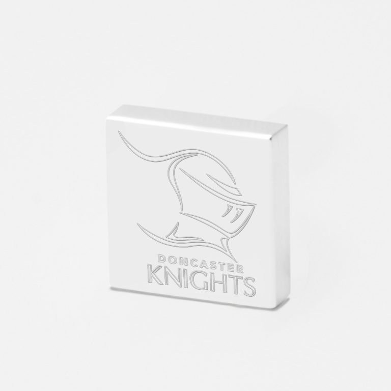 Doncaster Knights Rugby-Engraved-Silver-Lapel-Pin