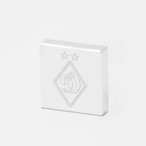 Dynamo Kiev Football-Engraved-Silver-Lapel-Pin