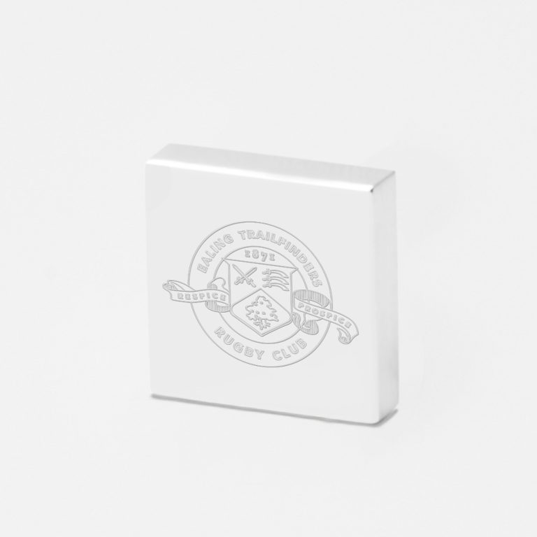 Ealing Trailfinders Rugby-Engraved-Silver-Lapel-Pin