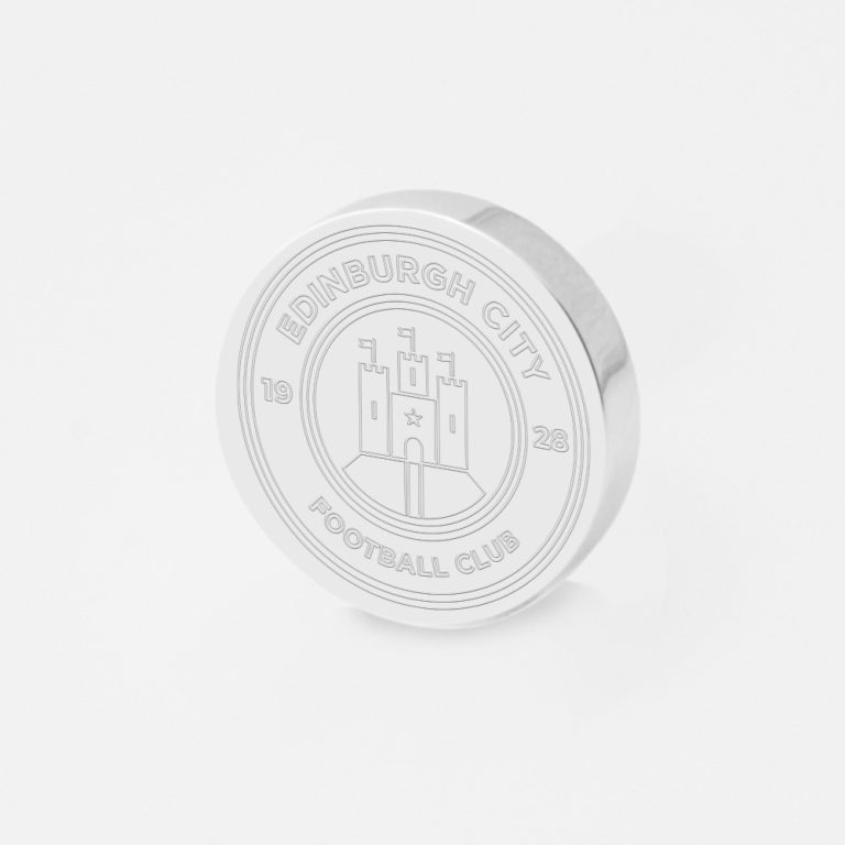 Edinburgh City Football-Engraved-Silver-Lapel-Pin