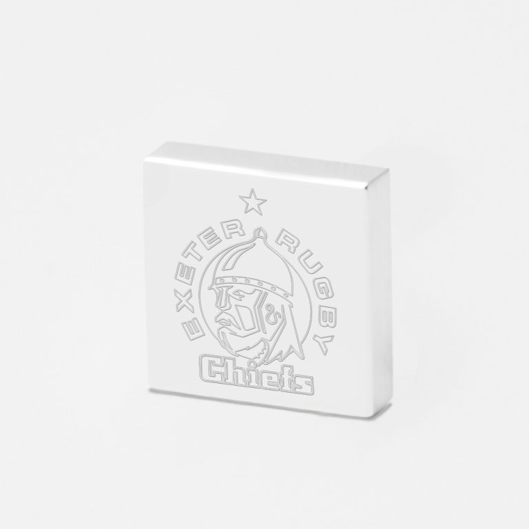 Exeter Chiefs Rugby-Engraved-Silver-Lapel-Pin