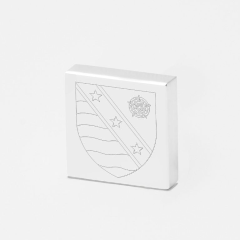 Flyde Rugby-Engraved-Silver-Square-Lapel-Pin