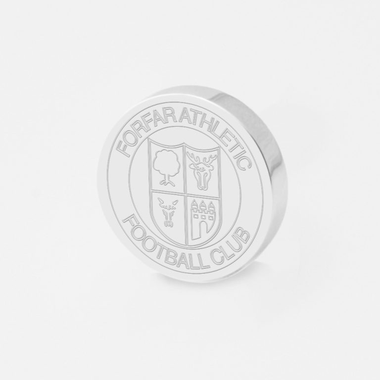 Forfar Athletic Football-Engraved-Silver-Lapel-Pin