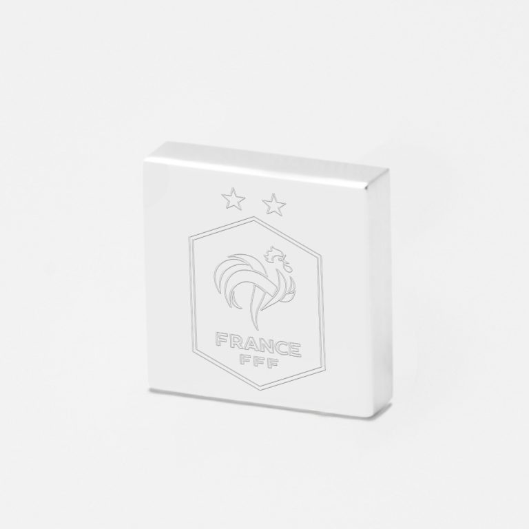 France Football-Engraved-Football-Lapel-Pin