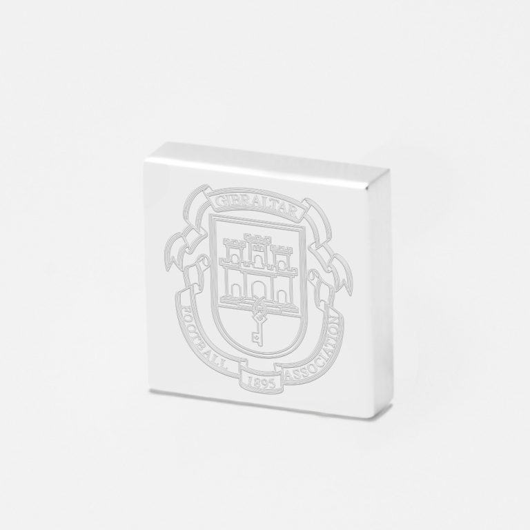 Gibralter Football-Engraved-Football-Lapel-Pin