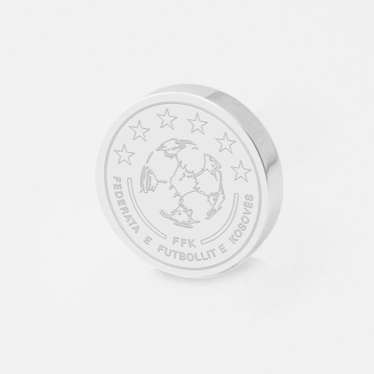 Kosovo Football-Engraved-Football-Lapel-Pin