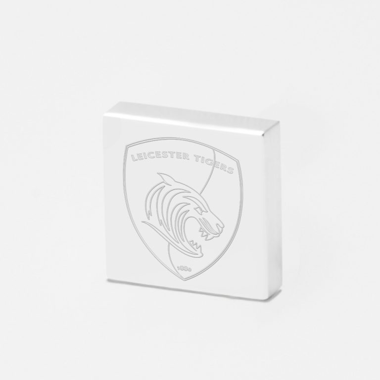 Leicester Tigers Rugby-Engraved-Silver-Lapel-Pin