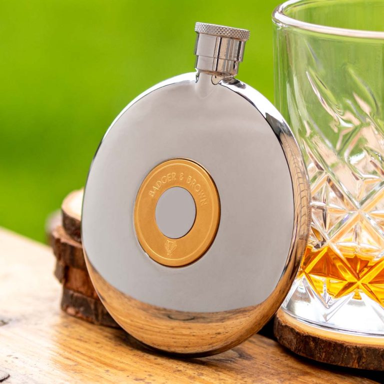 Luxury-Compact-Hipflask-With-Gold-Plating