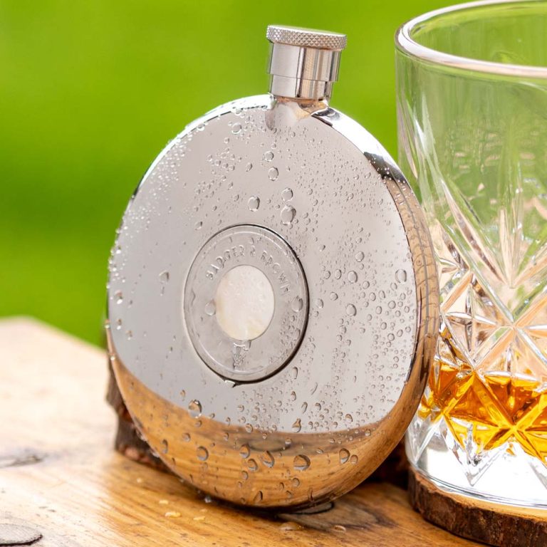 Luxury-Compact-Hipflask-With-Mother-Of-Pearl-Stone