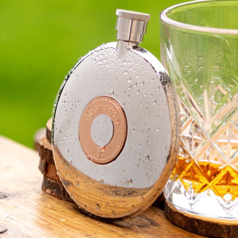 Luxury-Compact-Hipflask-With-Rose-Gold-Plating