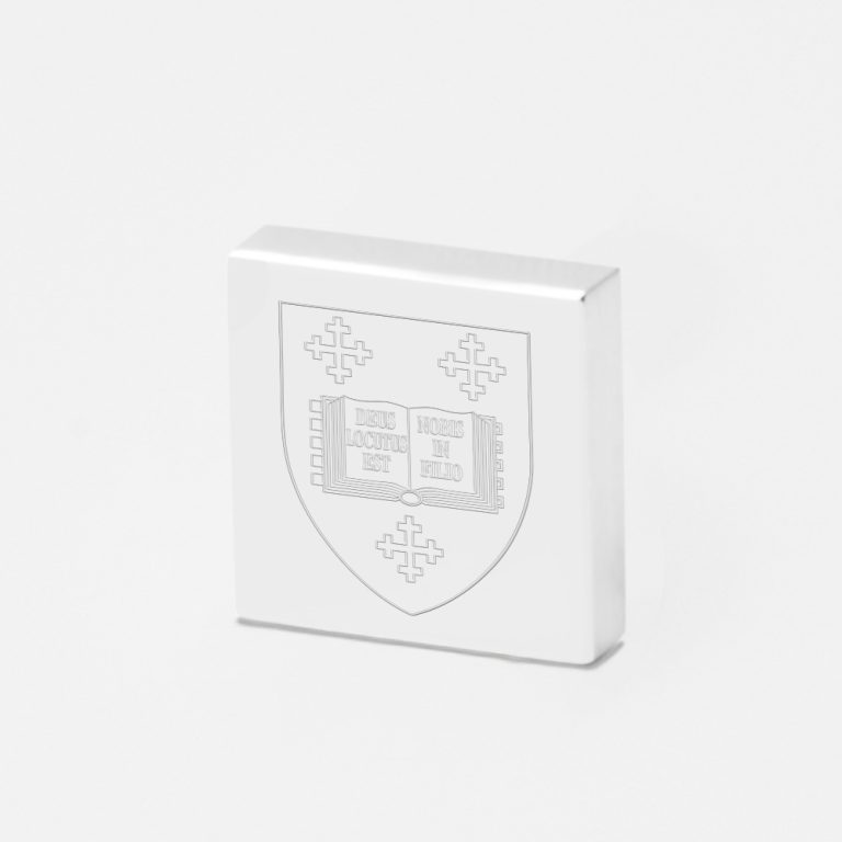 Mansfield College-Engraved-Silver-Lapel-Pin Mansfield College-Engraved-Silver-Lapel-Pin