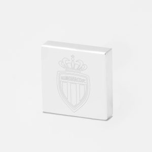 Monaco Football-Engraved-Silver-Lapel-Pin