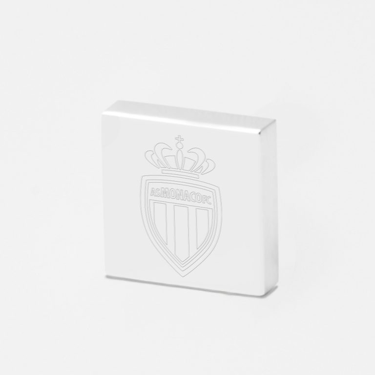 Monaco Football-Engraved-Silver-Lapel-Pin