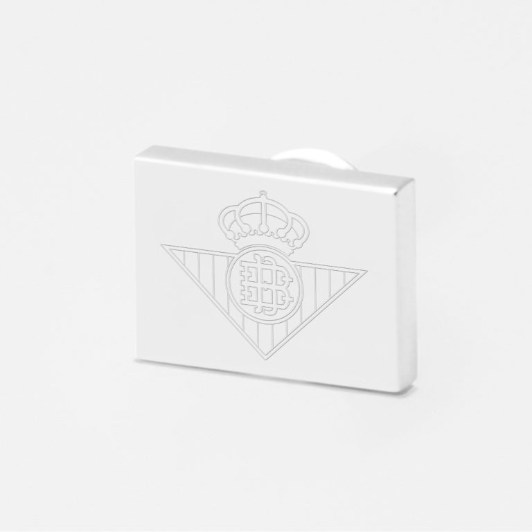 Real Betis Football-Engraved-Silver-Lapel-Pin