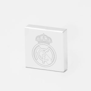 Real Madrid Football-Engraved-Silver-Lapel-Pin