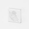 Real Sociedad Football-Engraved-Silver-Lapel-Pin
