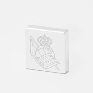 Real Sociedad Football-Engraved-Silver-Lapel-Pin