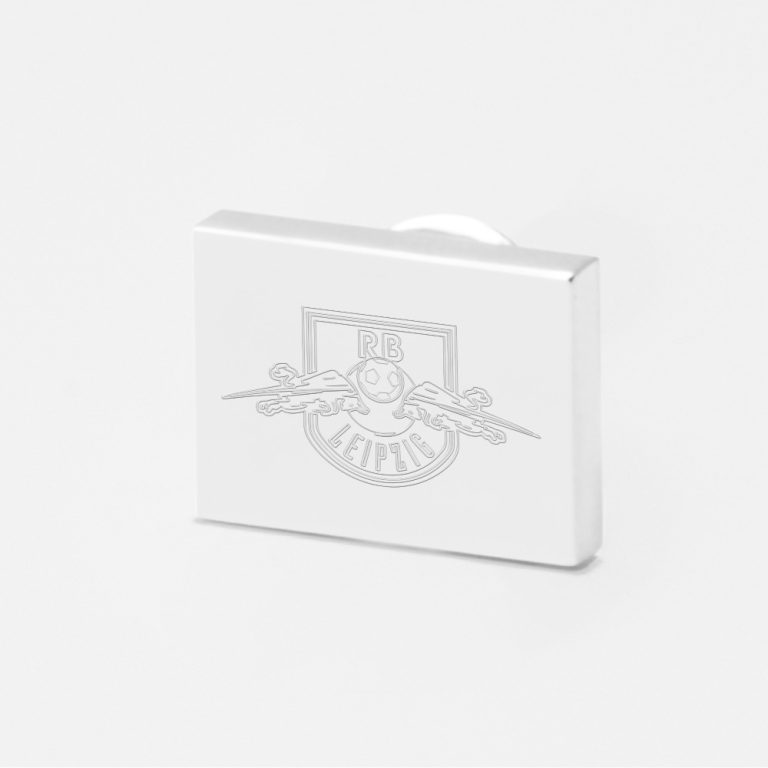 Red Bull Leipzig Football-Engraved-Silver-Lapel-Pin