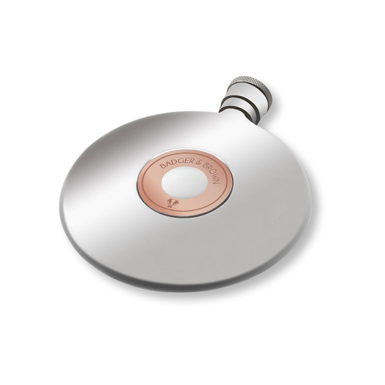 Rose gold hip flask