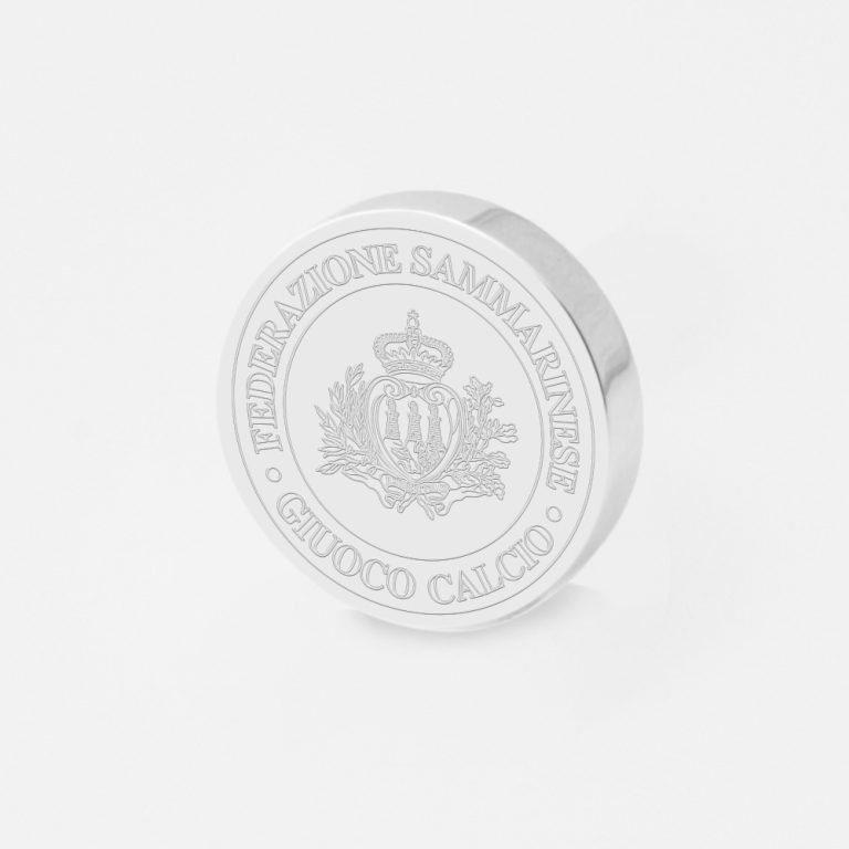 San Marino Football-Engraved-Football-Lapel-Pin