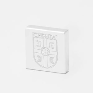 Serbia Football-Engraved-Football-Lapel-Pin