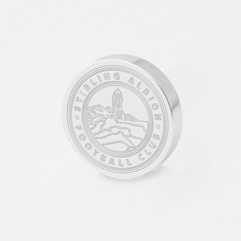 Stirling Albion Football-Engraved-Silver-Lapel-Pin