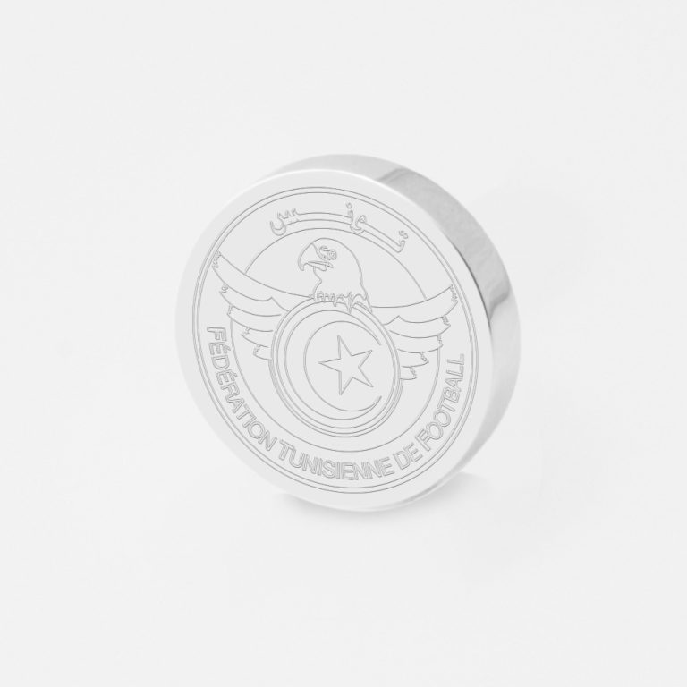 Tunisia Football-Engraved-Football-Lapel-Pin
