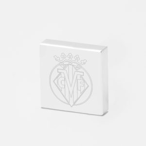 Villarreal Football-Engraved-Silver-Lapel-Pin