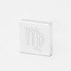 Virgo Zodiac-Engraved-Silver-Lapel-Pin