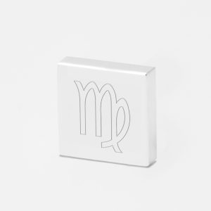 Virgo Zodiac-Engraved-Silver-Lapel-Pin