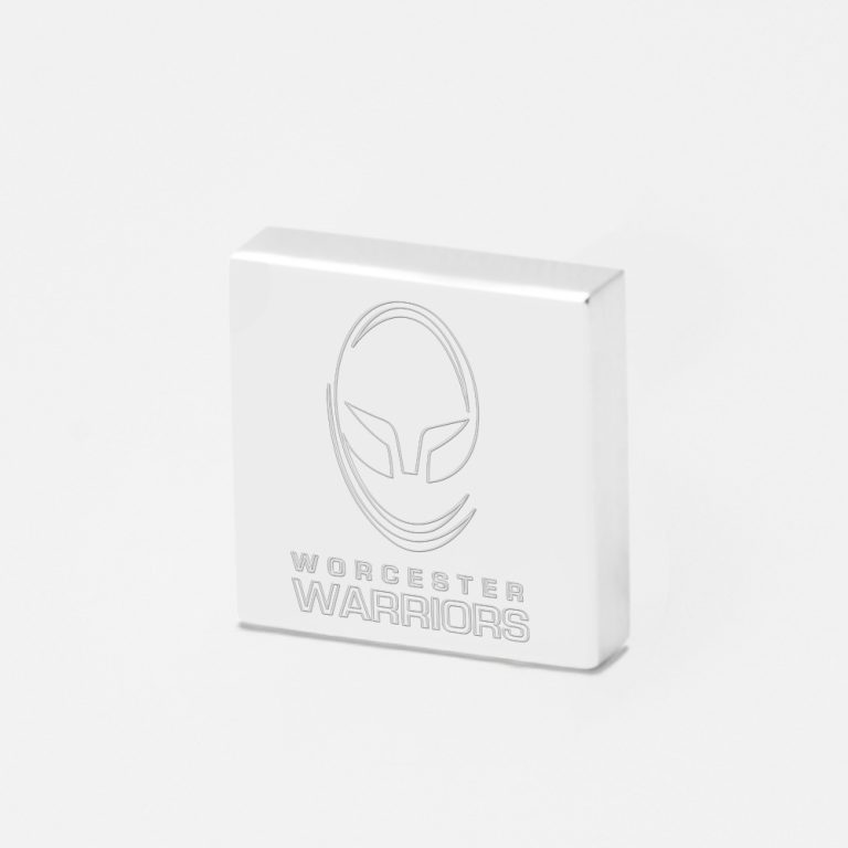 Worcester Warriors Rugby-Engraved-Silver-Lapel-Pin