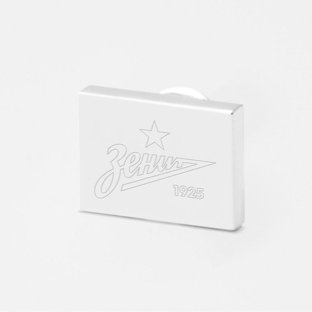 Zenit Football-Engraved-Silver-Lapel-Pin