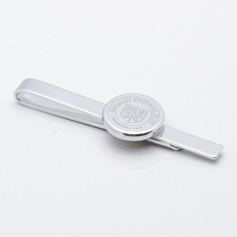 Bromley-Football-Engraved-Silver-Circle-Tie-Slide