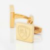 Chesterfield-Football-Engraved-Gold-Square-Cufflinks