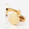 Everton-Football-Engraved-Gold-Cufflinks