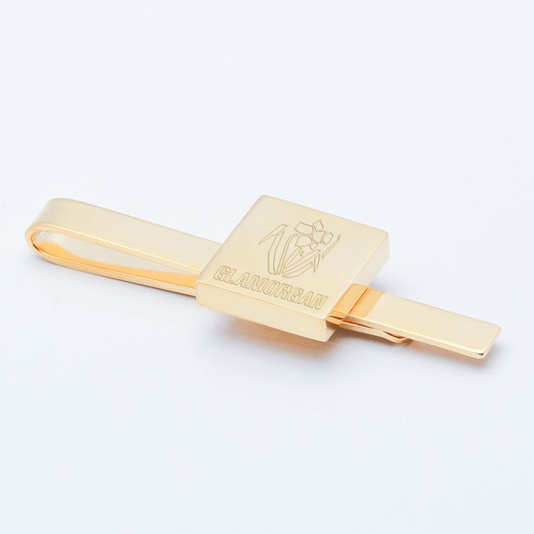Glamorgan-County-Cricket-Club-Engraved-Gold-Square-Tie-Slide