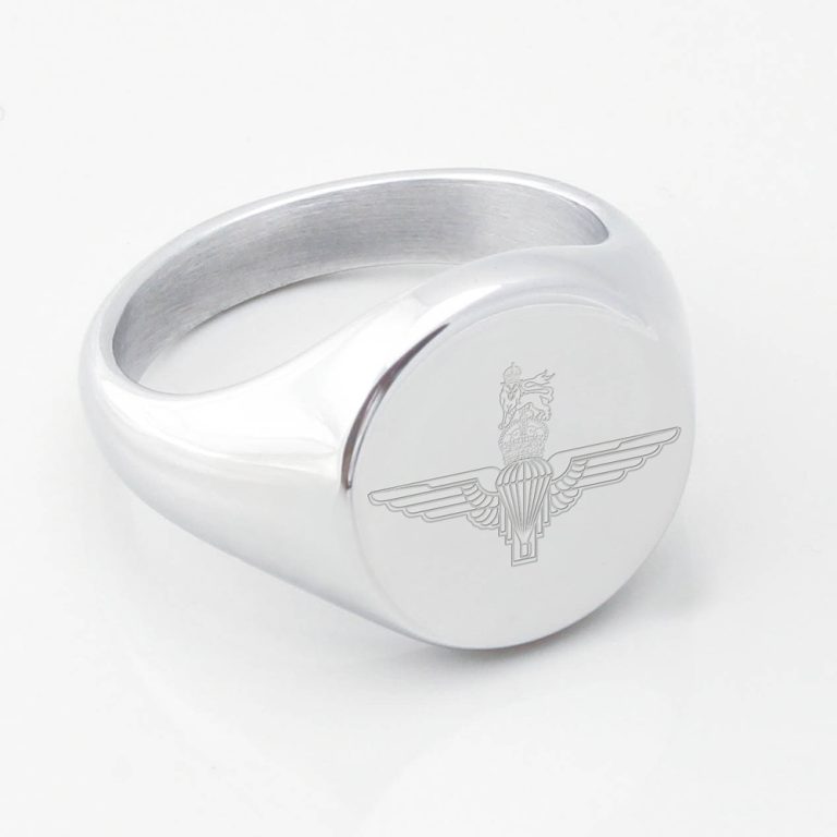 Parachute-Regiment-Engraved-Silver-Signet-Ring Parachute-Regiment-Engraved-Silver-Signet-Ring
