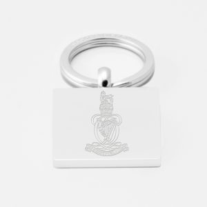 Queens-Royal-Hussars-Engraved-Silver-Keyring