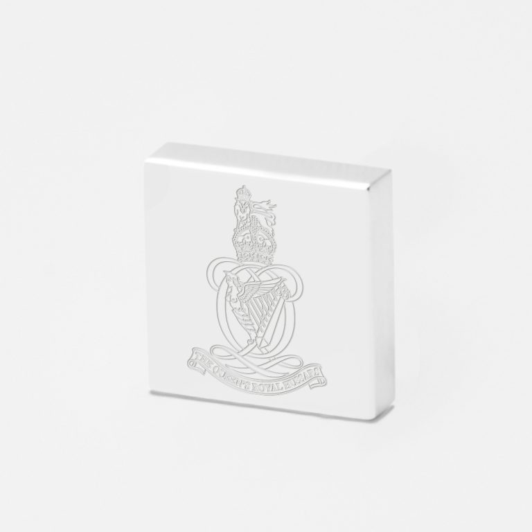 Queens-Royal-Hussars-Engraved-Silver-Lapel-Pin Queens-Royal-Hussars-Engraved-Silver-Lapel-Pin