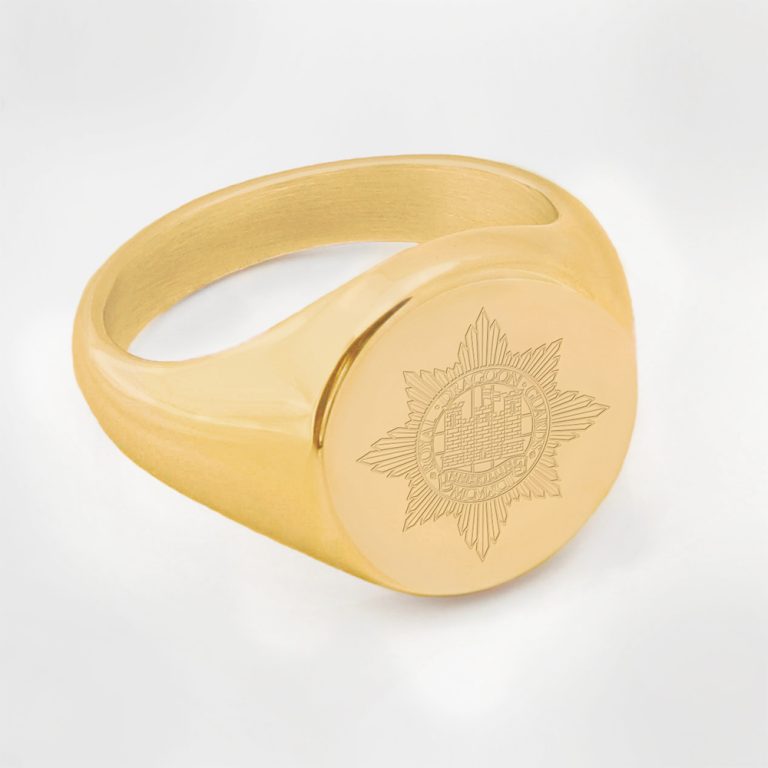 Royal-Dragoon-Guards-Engraved-Gold-Signet-Ring