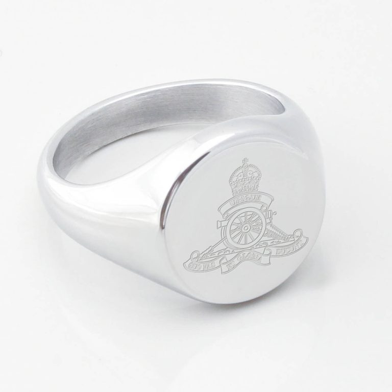 The-Royal-Artillery-Engraved-Silver-Signet-Ring