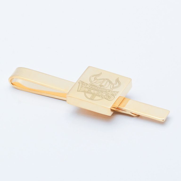 Yorkshire-Vikings-Cricket-Club-Engraved-Gold-Square-Tie-Slide