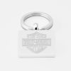 Harley-Davidson-Engraved-Silver-Keyring