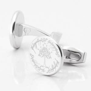 Lord-Of-The-Rings-Engraved-Silver-Cufflink
