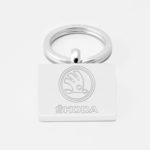 Skoda-Engraved-Silver-Keyring