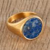 Gold-Plated-Lapis-Stainless-Steel-Signet-Ring